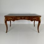 Louis Xv Dubbelzijdig Mahonie En Palissander Plat Bureau thumbnail 9