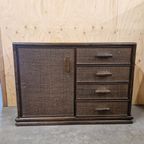 Vintage Dressoir Bamboe Kast Boho Wandkast Dressoirtje thumbnail 6