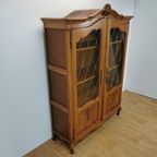 Vintage Queen Ann Kast, Vitrinekast, Buffetkast Boekenkast 7 thumbnail 5