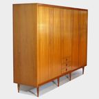 Grote 5-deurs Vintage Design Kledingkast In Teak, Jaren 60 thumbnail 7