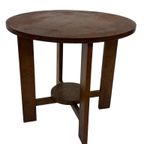 Art Deco Plantentafeltje Bijzettafeltje Eikenhouten Jaren 50 thumbnail 15