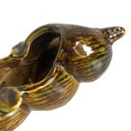 Franse Mid-century Majolica Schelp Sculptuur Keramiek 1950’s thumbnail 5
