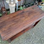 Koloniaal Teakhouten Sidetable, Wandtafel, Console thumbnail 5