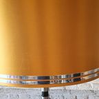 Midcentury Space Age Xl Design Vloerlamp Chroom - Oranje thumbnail 2