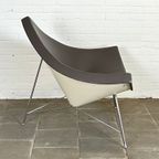 Iconische Vitra Coconut Chair – Modernistisch Design In Grijs Leer thumbnail 4