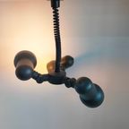 Vintage Original Hüstadt Leuchten 3 Spots Plafondlamp (in Hoogte Verstelbaar) thumbnail 6