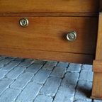 Prachtige Antieke Eiken Empire Chiffoniere, Ladekast, Inclusief Bezorgen. thumbnail 6