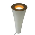 Kaoyi Flacha - Ikea - Floor Lamp Model ‘Flambeau’ - White Plastic Base And Gold Trimmed Top thumbnail 3