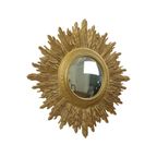 Zeer Grote Gouden Zonnespiegel Sunburst Spiegel Xl Hars 69Cm thumbnail 10