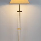 Lucite - Vloerlamp - Jaren 1970 - Messing - Plexiglas - Hollywood Regency Vloerlamp - 70'S thumbnail 3
