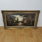 Antiek, Klassiek, Landelijk, Brocante Schilderij Op Canvas. thumbnail 3