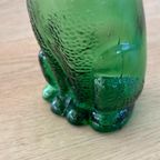 Vintage Empoli Glazen Hond Karaf Met Stop, Italië, Jaren thumbnail 4