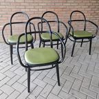 Set Van 4 Radomir Hoffman Ligma Vintage Stoelen Als Thonét thumbnail 7