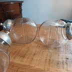 Set Vintage Glazen Voorraadpotten thumbnail 7