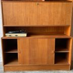 Retro Vintage Mid-Century Secretaire,High-Board,Mid-Board,Barkast thumbnail 8