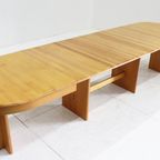 Vintage Deense Grote Ovalen Uitschuifbare Eettafel Xl thumbnail 7