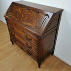 Vintage Secretaire Ladekast Bureau Buro Thuiswerkplek 215 thumbnail 12