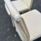 Set Van 4 Italiaanse Stoelen Arper Leder thumbnail 2