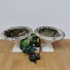 Set Vintage Tuinvazen Jardinières Betonnen Tuinpotten Bloembakken thumbnail 12