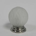 Art Deco Plafondlamp Met Mat Glazen Kap, Jaren 30 thumbnail 2