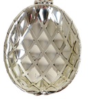 Verzilverde Ananas Schalen Set Van 3 Mid Century Modern Seventies 40Cm | Kerst thumbnail 12