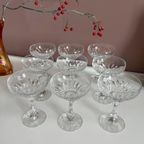 Set Van Negen Loodkristallen Champagne Coupes thumbnail 3