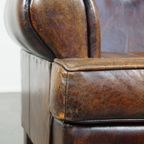 Grote In Goede Staat Verkerende Comfortabele Schapenleren Armchair Met Mooie Kleuren En Charmante thumbnail 10