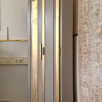 Unieke Handgeschilderde Hoekkast/ Kast In Taupe En Goud thumbnail 6