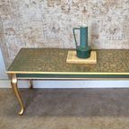 Queen Anne Salontafel In Groen Met Mandala Patronen thumbnail 5