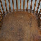 Leuke En Tijdloze Set Van 4 Antieke Engelse Windsor Stickback Chairs Uit De 19e thumbnail 9