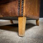 Vintage Schaapsleren Wingback Fauteuil thumbnail 12