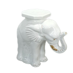 Porseleinen Grote Wit Met Goud Olifant Plantentafel Vintage thumbnail 2