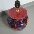 Hand - Turned Ceramic / Glazed Vase Lamp Holders 70s ( Most Likely French ) Height / Vase 40 Cm D thumbnail 10