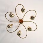 Grote Koperen Plafondlamp, Cosack Leuchten, 1970 thumbnail 9
