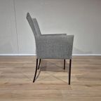 3x Bert Plantagie Eetkamerstoelen - Grijs - Taupe - Design thumbnail 7