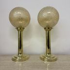 Set Of 2 Large Globe Glass Table Lamps , 1970S thumbnail 21