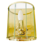 Vintage Wandlamp Glas Goud Hollywood Regency thumbnail 4