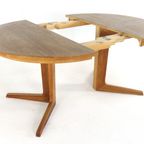 Bernhard Pedersn And Son Eiken Ronde 2x Verlengbare Eettafel Tafel Vintage 'bogvad' Deens Design thumbnail 14