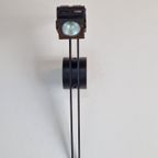 Postmodern Debsch Aster Wandlamp Metaal Spot Italy Zwart ´90 thumbnail 7