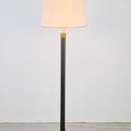 Regency Groen Leer Vloerlamp Goud Lamp Vintage Neoclassic thumbnail 16