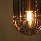Vintage Peill & Putzler Hanglamp - Rookglas thumbnail 3