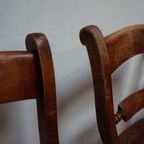 Antieke Engelse Windsor Stoelen Eetkamerstoelen, Set Van 5 thumbnail 5