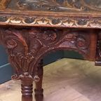 19e Eeuws Bedsteebankje C.q. -tafeltje thumbnail 11