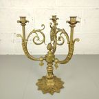 Antieke Bronzen Kandelaar thumbnail 5