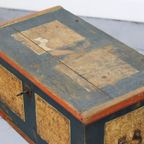 Antieke Beschilderde Bruidskist thumbnail 2