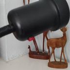 Vintage Zwarte Bureaulamp Met Klem thumbnail 5