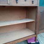 Art Deco Kastje Eiken Dressoir Commode Wastafelkastje thumbnail 11