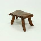 Xl Brutalist Tree Trunk Coffee Table 1960s thumbnail 5