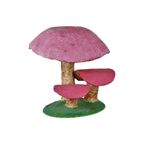 Vintage Paddenstoel Ornament Beeld Xl Sculptuur Papier Maché 46Cm thumbnail 2