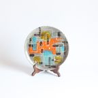 Abstract Geometric Plate By Gehel Paris, 1960S thumbnail 4